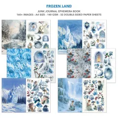 Frozen Land - A4 Junk Journal Ephemera Book