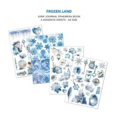 Frozen Land - A4 Junk Journal Ephemera Book