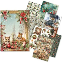 Hot Cocoa & Holly - A5 Rice Paper Mix