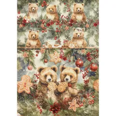 Hot Cocoa & Holly - A5 Rice Paper Mix