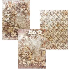 Winter Season - A4 Deluxe Paper - Pearl-Copper & Vellum