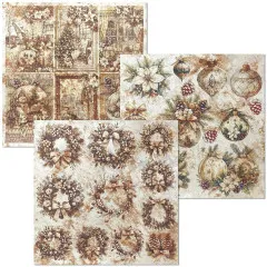 Winter Season - 6x6 Deluxe Paper - Pearl Copper & Vellum