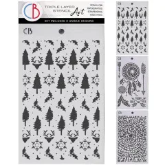 Ciao Bella - Forest Tales - Triple Layer Stencil Set