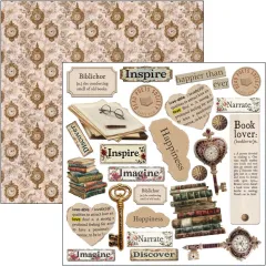 Book Lovers - 6x6 Fussy Cut Pad