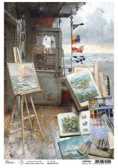 An Artist Journey - A4 Rice Paper - Waves of Art