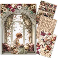 Book Lovers - A4 Rice Paper Mix