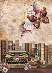 Book Lovers - A5 Rice Paper Mix