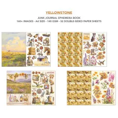 Yellowstone - A4 Junk Journal Ephemera Book