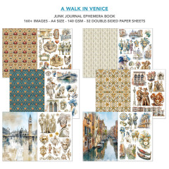A Walk in Venice - A4 Junk Journal Ephemera Book