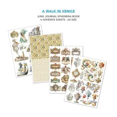 A Walk in Venice - A4 Junk Journal Ephemera Book