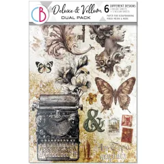 Typographic - A4 Deluxe Paper - Pearl Copper & Vellum Dual Pack Mixed