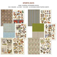 Sports Days - A4 Junk Journal Ephemera Book