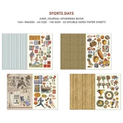 Sports Days - A4 Junk Journal Ephemera Book