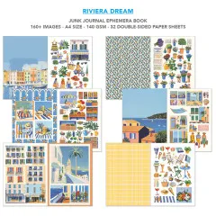 Riviera Dream - A4 Junk Journal Ephemera Book