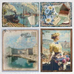 Eastern Journey - 6x6 Deluxe Paper - Silver & Vellum