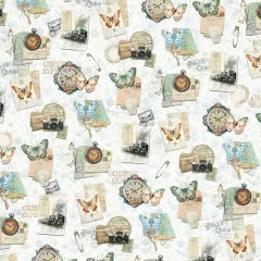 Eastern Journey - 6x6 Deluxe Paper - Silver & Vellum