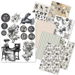 Typographic - A5 Rice Paper Mix