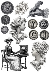 Typographic - A5 Rice Paper Mix