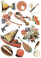 Sports Days - A5 Rice Paper Mix