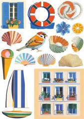 Riviera Dream - A5 Rice Paper Mix