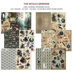 The Witch's Grimoire - A4 Junk Journal Ephemera Book