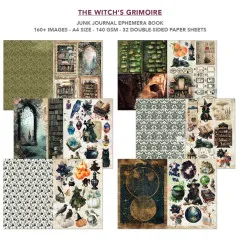 The Witch's Grimoire - A4 Junk Journal Ephemera Book