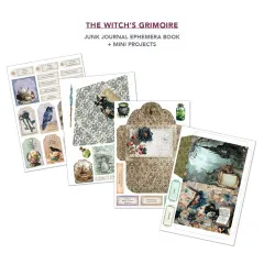 The Witch's Grimoire - A4 Junk Journal Ephemera Book