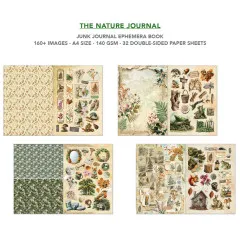 The Nature Journal - A4 Junk Journal Ephemera Book