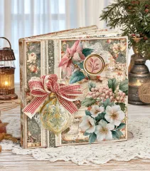Golden Winter - A4 Junk Journal Ephemera Book
