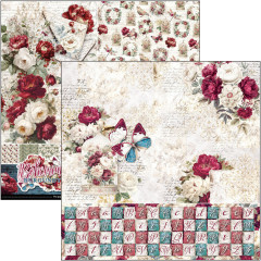 Bohemian Burgundy - 12x12 Patterns Pad