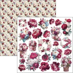 Bohemian Burgundy - 12x12 Patterns Pad