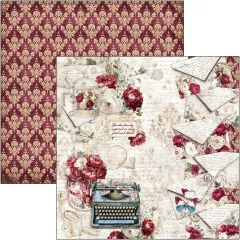 Bohemian Burgundy - 8x8 Paper Pad