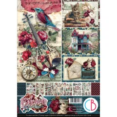 Bohemian Burgundy - A4 Creative Pad
