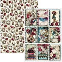 Bohemian Burgundy - A4 Creative Pad