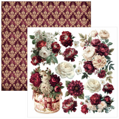 Bohemian Burgundy - 6x6 Fussy Cut Pad