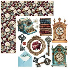 Bohemian Burgundy - 6x6 Fussy Cut Pad