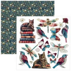 Bohemian Burgundy - 6x6 Fussy Cut Pad