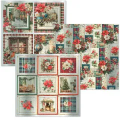 Merry & Bright - 6x6 Deluxe Paper - Silver & Vellum Dual Pack Mixed
