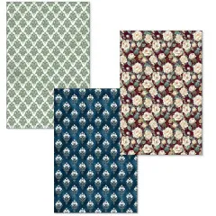 Bohemian Burgundy - A4 Deluxe Paper - Silver & Vellum Dual Pack Mixed