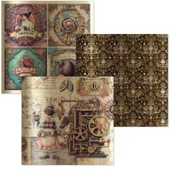 The Chocolate Factory - 6x6 Deluxe Paper - Silver & Vellum