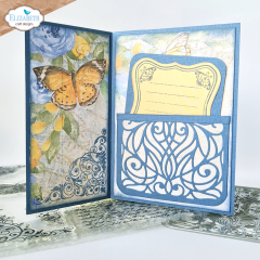 Clear Stamps - Evening Rose - Butterflies and Swirls