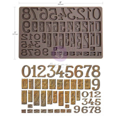 Decor Moulds - Letterpress Numbers
