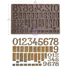 Decor Moulds - Letterpress Numbers