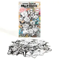 Ephemera Die-Cuts Nr. 93 - Pollen Drift - Gravel Script