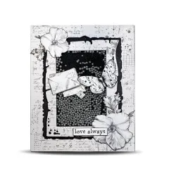 Ephemera Die-Cuts Nr. 93 - Pollen Drift - Gravel Script