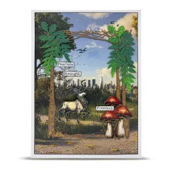 A5 Design Paper Nr. 34 - Weathered Wanderings - Seasoned Trails