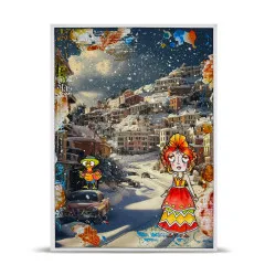 A5 Design Paper Nr. 34 - Weathered Wanderings - Seasoned Trails