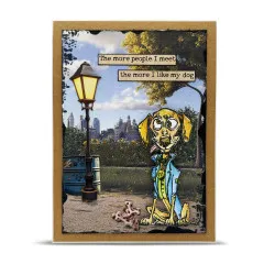 A6 Design Paper Nr. 35 - Weathered Wanderings - Snowfall & Stains