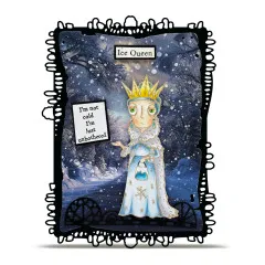 A6 Design Paper Nr. 35 - Weathered Wanderings - Snowfall & Stains