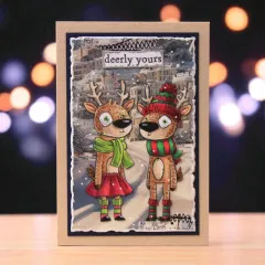 A6 Design Paper Nr. 35 - Weathered Wanderings - Snowfall & Stains